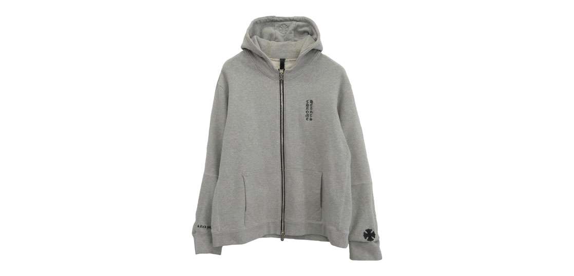 クロムハーツ（原本無） FUCK YOU刺繍 CHプラスレザーパッチ ロゴ刺繍 ダガージップ フーディー パーカー 買取実績