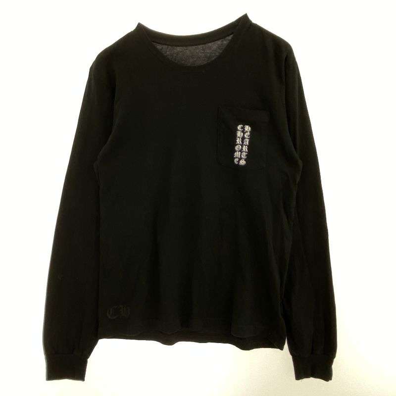 クロムハーツ（原本無） FUCK YOU USA STRIPE LOGO L/S TEE 英字プリント ファックユー ネオン ストライプロゴ クルーネック 長袖 Tシャツ 買取実績 画像