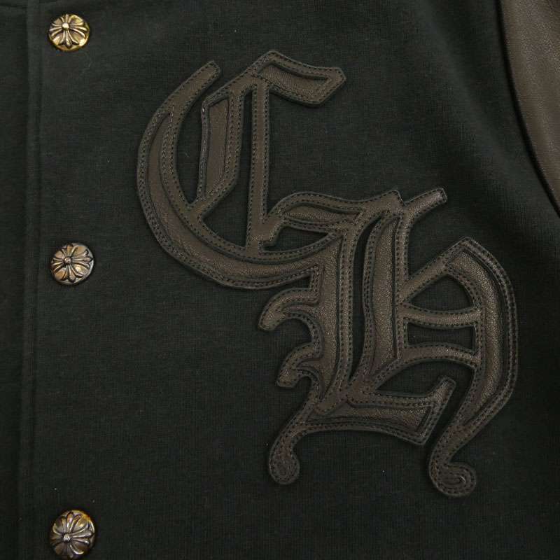 クロムハーツ（原本無） JKT GRP NOT BOMBER CH ワッペンレザー 切り替え スタジャン ブルゾン 買取実績 画像