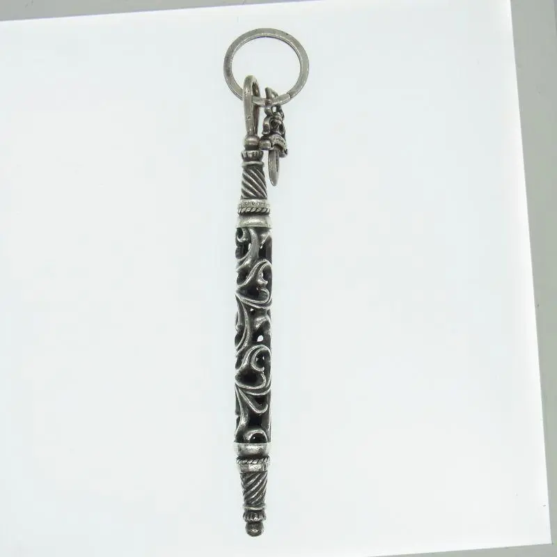 CHROME HEARTS クロムハーツ KEYRING LARGE ROLLER ラージローラー キーリングチャーム シルバー 9457a810844f4753733a77597fba63