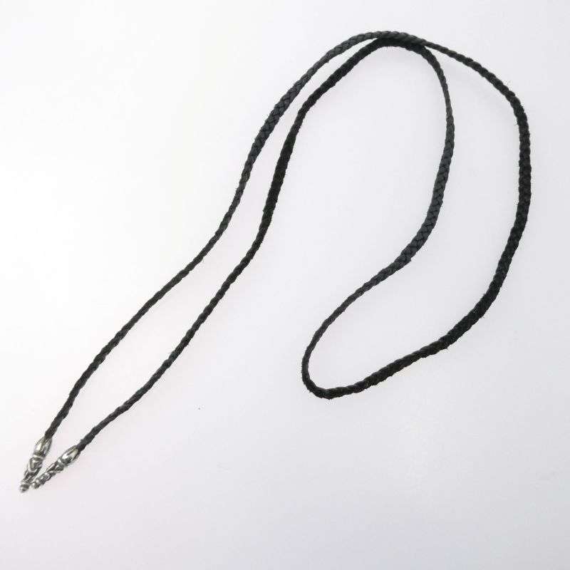 クロムハーツ（原本無） LEATHER BRAID SCROLL スクロールチップ レザーブレード ネックレス 買取実績 画像