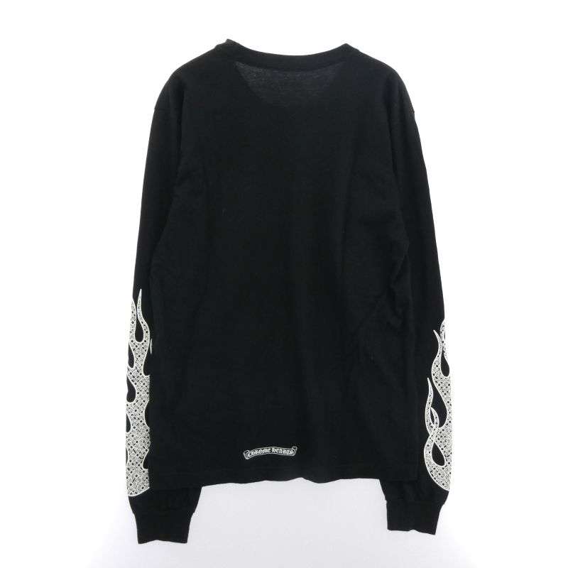 クロムハーツ(原本無) LONG SLEEVE T-SHIRT FLAME CH PLUS プリント 長袖 Tシャツ カットソー 買取実績 画像