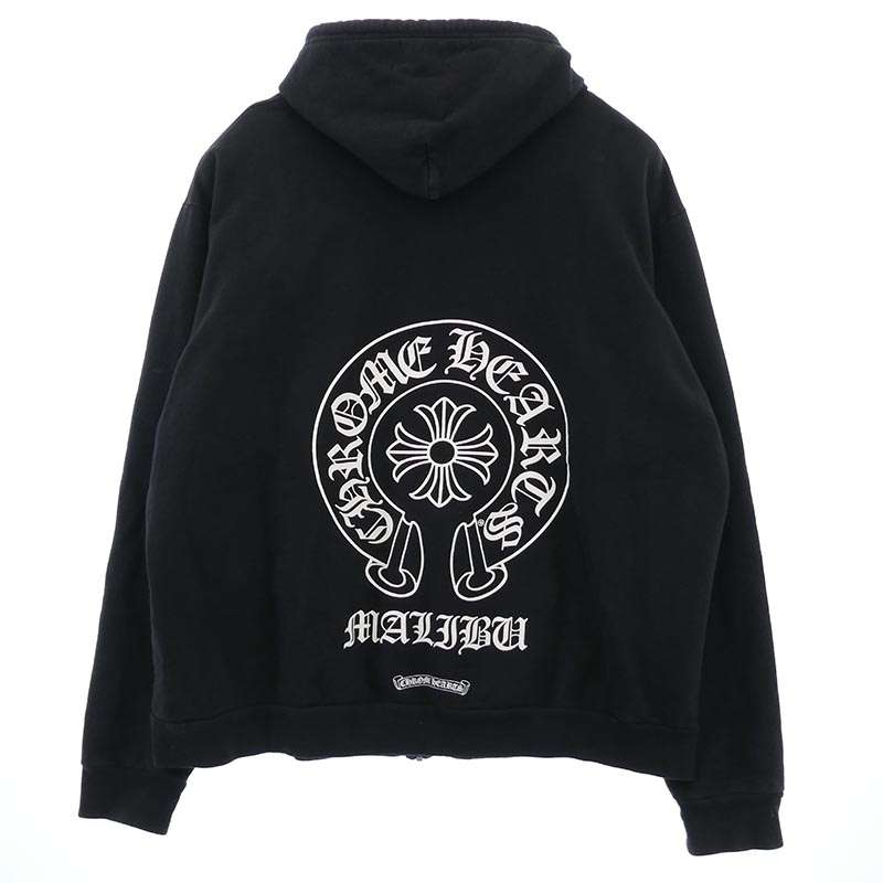 クロムハーツ（原本無） MALIBU SWTSHRT PLVR マリブ限定 バックホースシュープリント ジップ パーカー 買取実績 画像