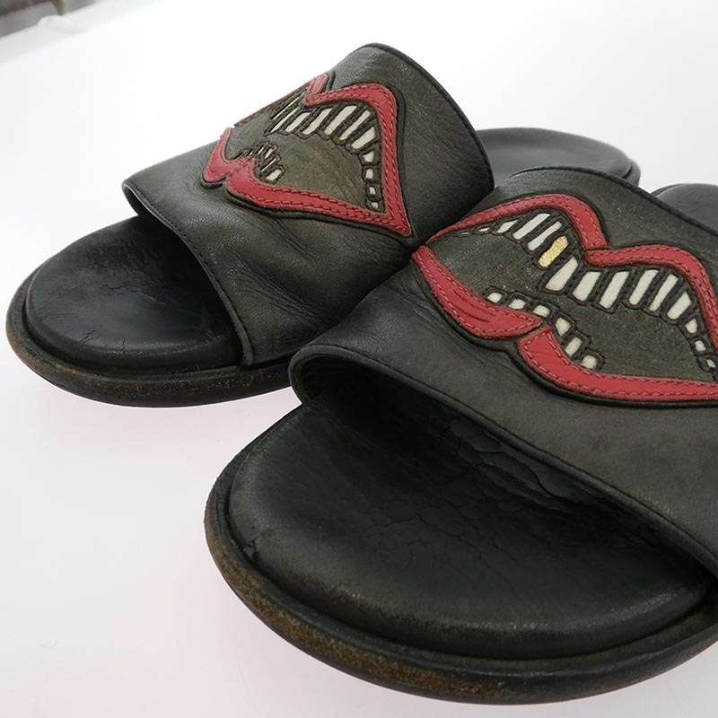 クロムハーツ（原本無） MATTY BOY CHOMPER SLIDE マッティボーイ チョンパー レザースライド サンダル 買取実績 画像