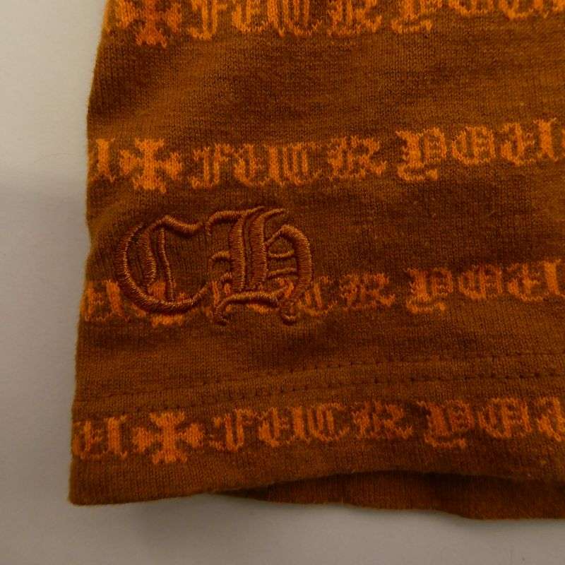 クロムハーツ（原本無） × MATTY BOY Y NOT STRIPE CROSS TEE マッティボーイ ワイノット ボーダー ロゴ チョンパー刺繍 半袖 Tシャツ カットソー 買取実績 画像