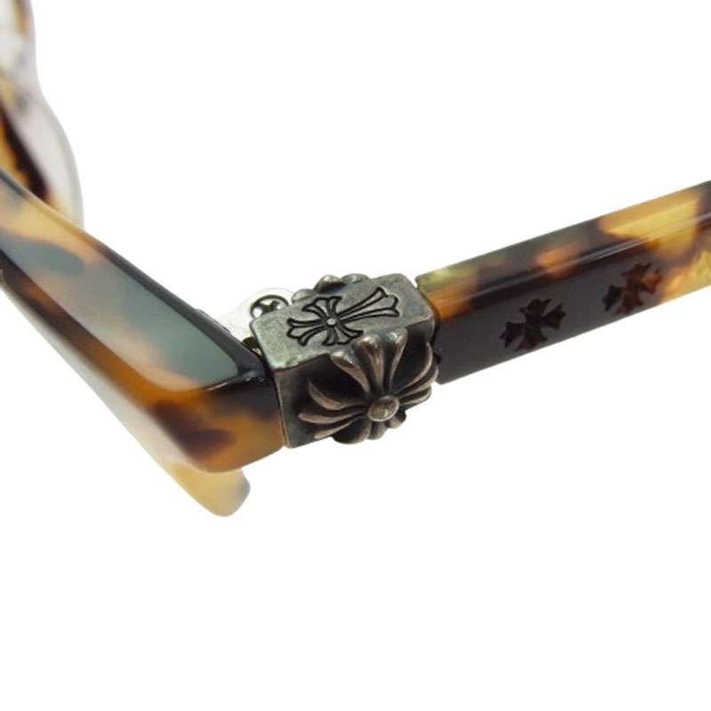 クロムハーツ(原本無) MICROPOKE CHプラステンプル マーブル 度無し メガネ アイウェア 眼鏡 買取実績 画像