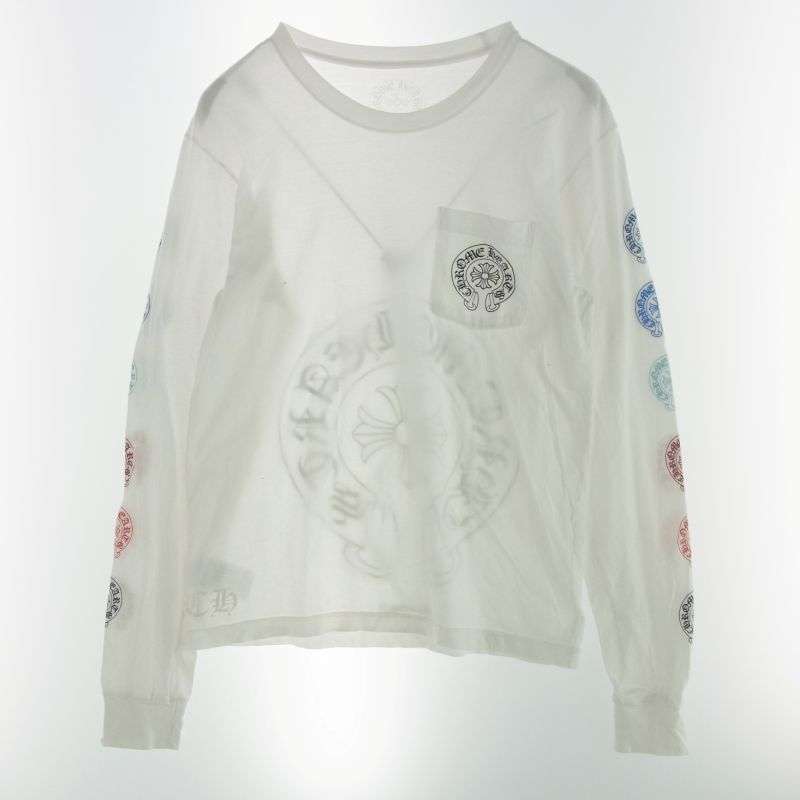 クロムハーツ（原本無） Multi Color Horseshoe L/S Tee マルチカラー ホースシュー プリント ロングスリーブ Tシャツ 長袖カットソー 買取実績 画像