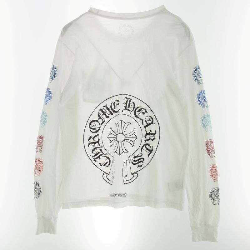 クロムハーツ（原本無） Multi Color Horseshoe L/S Tee マルチカラー ホースシュー プリント ロングスリーブ Tシャツ 長袖カットソー 買取実績 画像