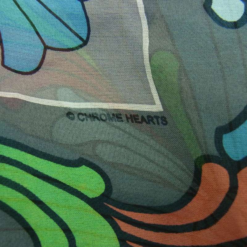 クロムハーツ（原本無） MULTI FLRL CRS SCARF マルチフローラルクロス シルク スカーフ 買取実績 画像