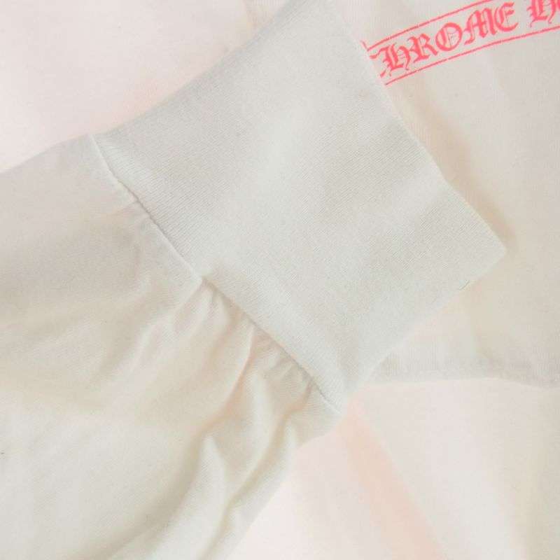 クロムハーツ（原本無） NEON PINK STRIPE LOGO TEE ネオン ピンク ストライプ ロゴ 長袖 Tシャツ 買取実績 画像