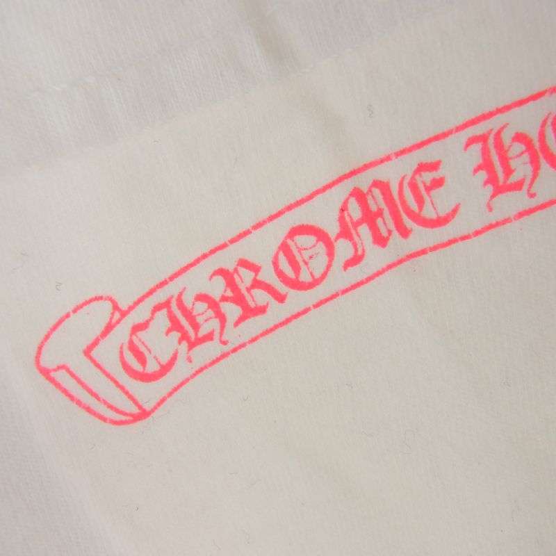 クロムハーツ（原本無） NEON PINK STRIPE LOGO TEE ネオン ピンク ストライプ ロゴ 長袖 Tシャツ 買取実績 画像