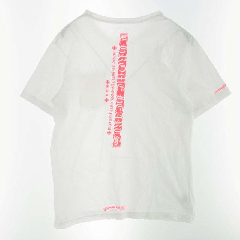 クロムハーツ（原本無） NEON PINK STRIPE LOGO TEE ネオン ピンク ストライプ ロゴ 半袖 Tシャツ 買取実績 画像