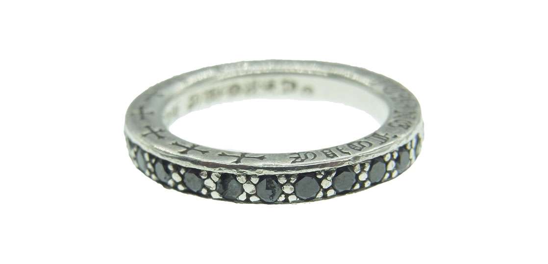 クロムハーツ（原本無） NTFL リング パヴェブラックダイヤ アフターダイヤ 買取実績