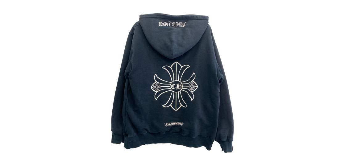 クロムハーツ（原本無） OLD 初期タグ CH PLUS CHプラス バックプリント 裏地サーマル プルオーバー パーカー 買取実績