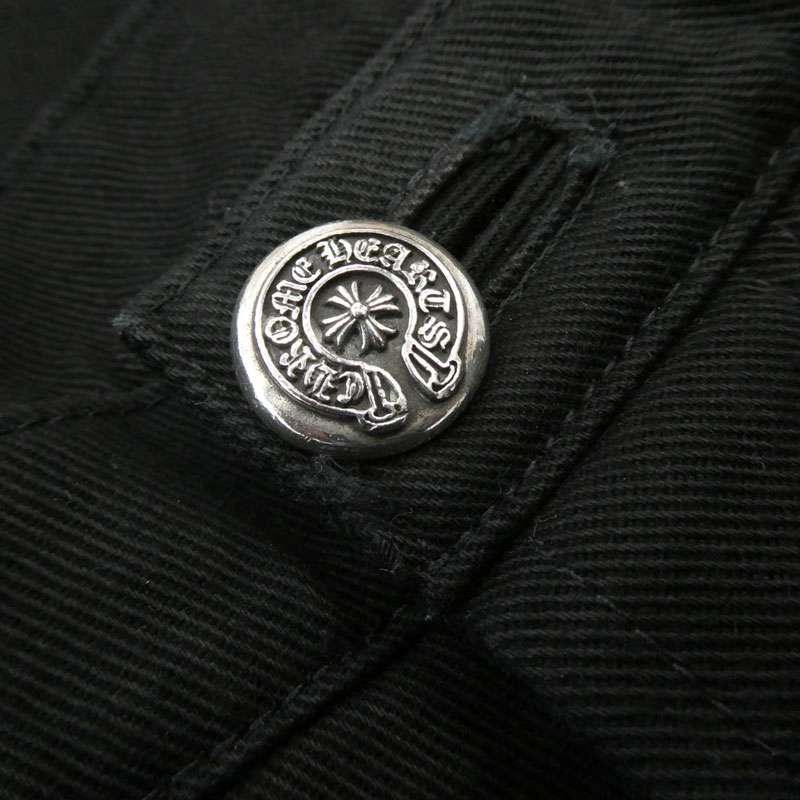 クロムハーツ(原本無) OLD FLEURKNEE DNM PANTS フレアニー スクロールラベル ホースシューボタン 5P デニムパンツ ジーンズ 買取実績 画像