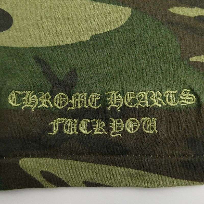 クロムハーツ（原本無） オールド フローラルクロス 刺繍 カモフラ ポケット 半袖 Tシャツ 買取実績 画像