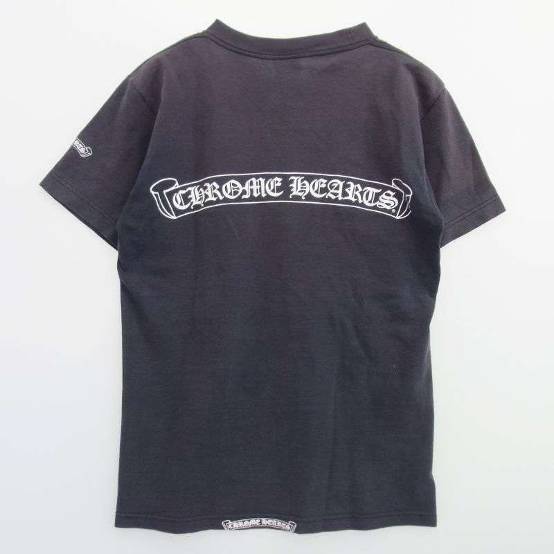 クロムハーツ(原本無) OLD オールド スクロールラベルロゴプリント クルーネック 半袖 Tシャツ 買取実績 画像