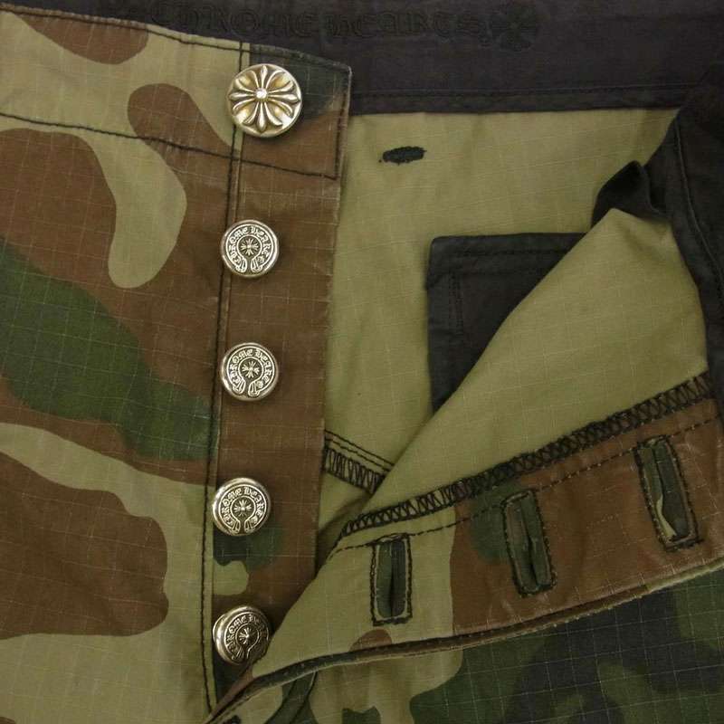クロムハーツ（原本無） DEVIL DOG RIPSTOP PANTS CAMO クロスパッチ付き カモフラ柄 カーゴパンツ 買取実績 画像