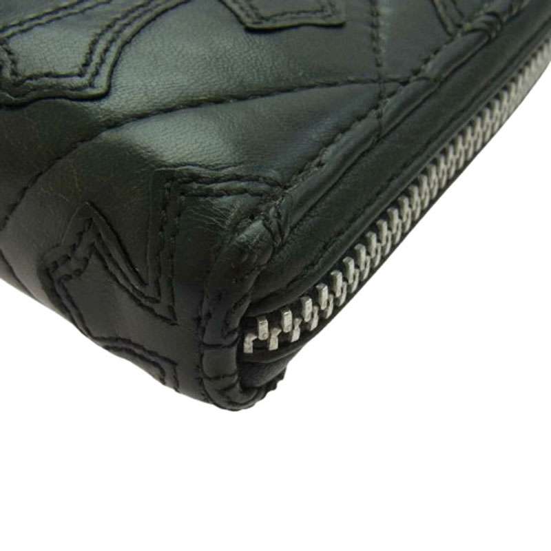 クロムハーツ（原本無） REC F ZIP QUILTED スクロールラベル セメタリークロス キルティング レザー ウォレット 長財布 買取実績 画像