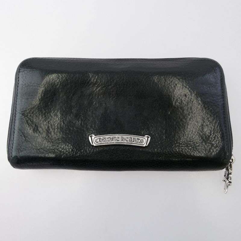 クロムハーツ（原本無） REC F ZIP ゼロピラミッドスタッズコーナー ラウンドジップ レザー ウォレット 買取実績 画像