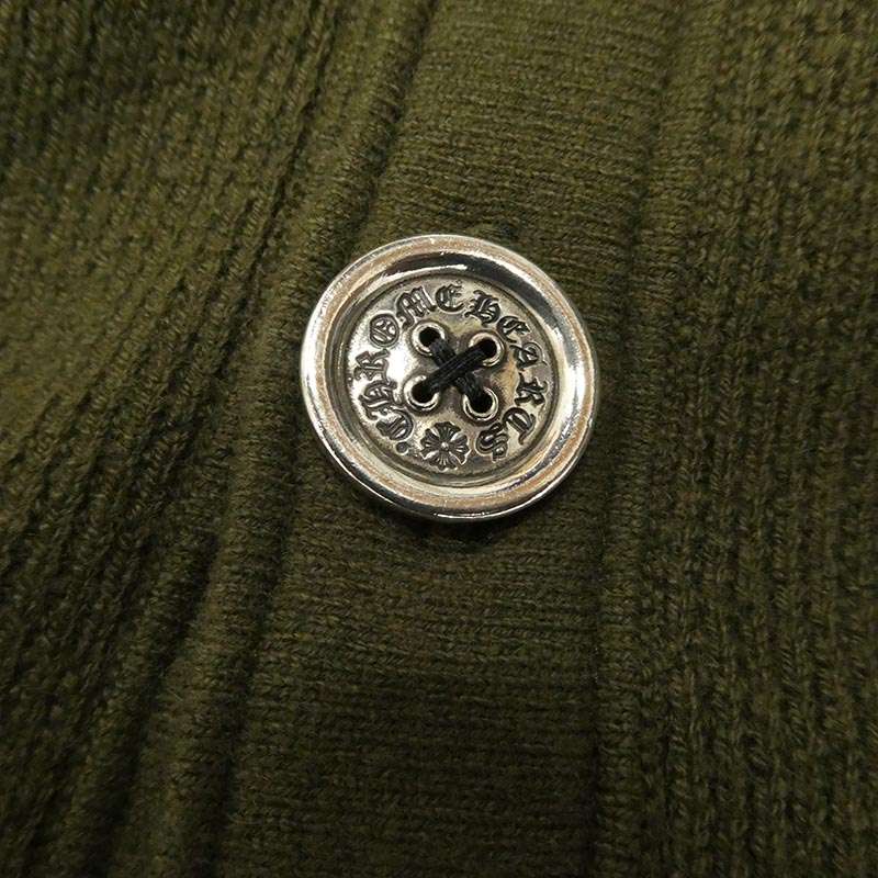 クロムハーツ（原本無） REGULATOR ヴァインダガー刺繍 カシミア ニット カーディガン 買取実績 画像