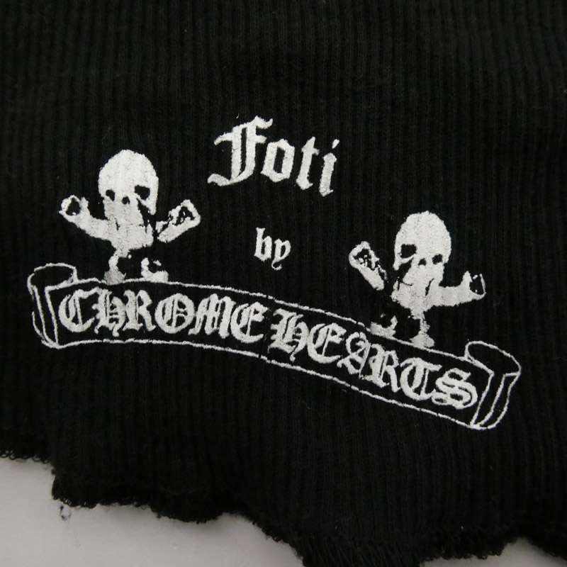 クロムハーツ（原本無） RIB TANK FOTI フォティ サイドロゴプリント タンクトップ ノースリーブ 買取実績 画像