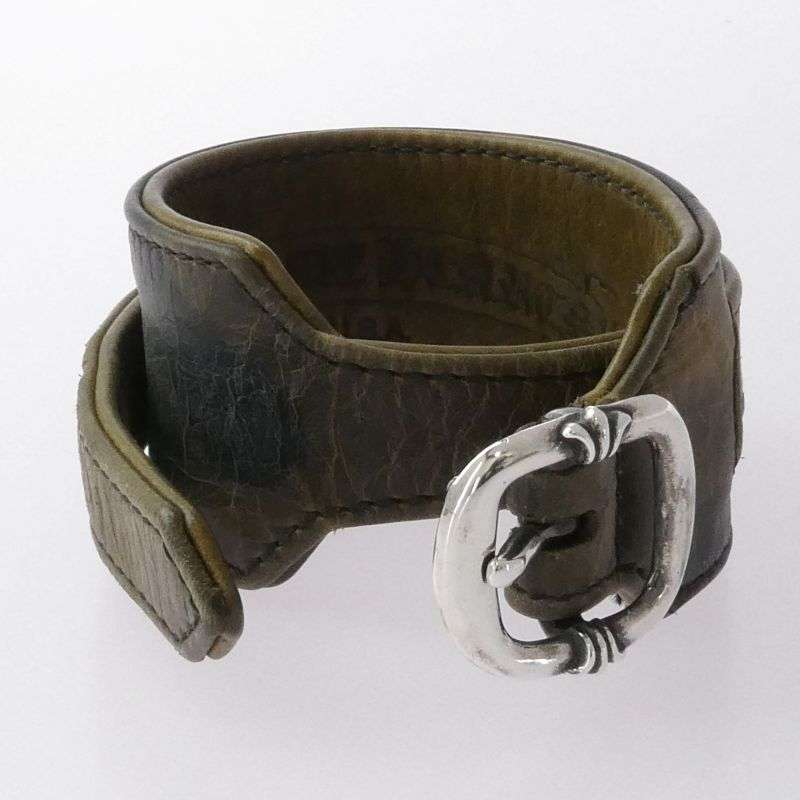 クロムハーツ（原本無） RR TINY BUCKLE CAMO ロックンロール レザー ガンスリンガー ブレスレット 買取実績 画像