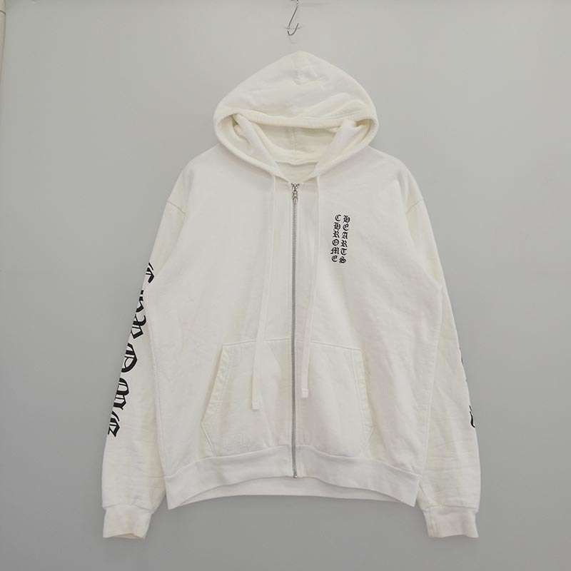 クロムハーツ（原本無） SWTSHRT HD ZIP 袖ロゴ アームロゴプリント ジップアップ パーカー 買取実績 画像
