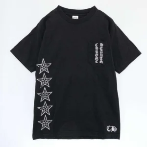 クロムハーツ（原本無）ヴァーティカル ロゴ クロス 刺繍 ポケット