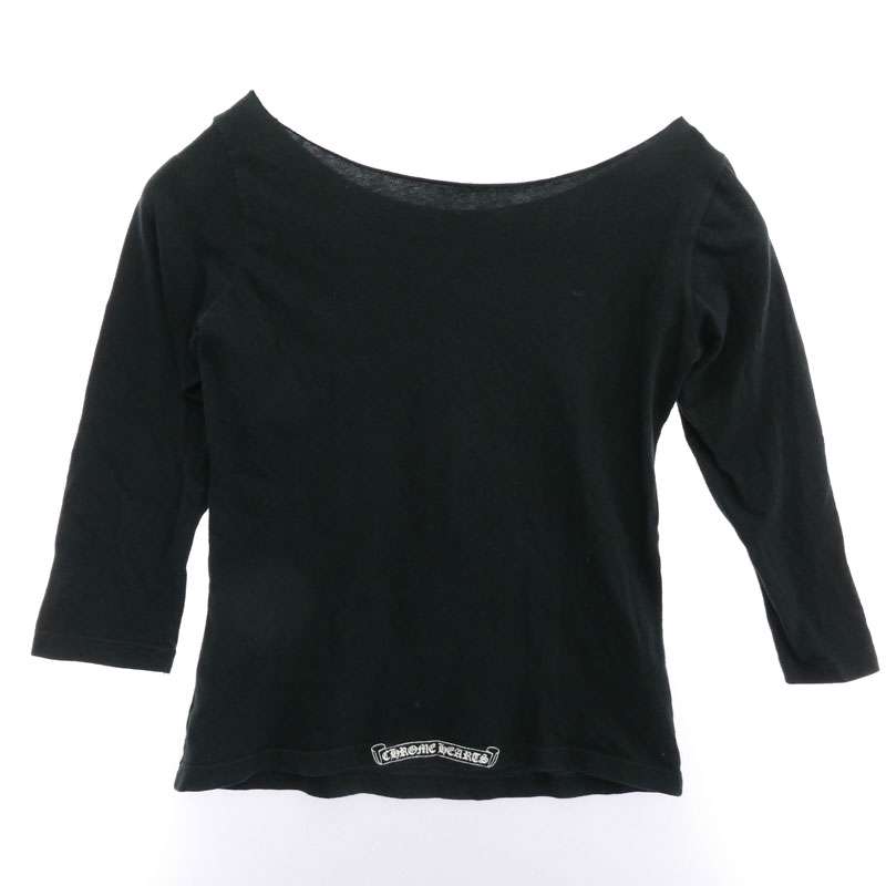 クロムハーツ(原本無) ヴァインダガー アームロゴ 袖ロゴ プリント ラウンドネック ロングスリーブ カットソー 長袖 Tシャツ 買取実績 画像