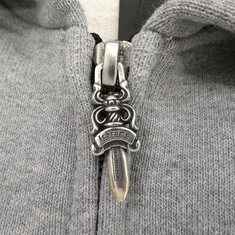 クロムハーツ（原本無） Y NOT セメタリー クロスパッチ ダガー クロスボール ジップ スウェット パーカー 買取実績 画像