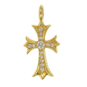 クロムハーツ ペンダントトップ 22K タイニーファット クロス パヴェ ダイヤ 買取実績