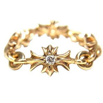 クロムハーツ 指輪 【ゴールド・宝石】至高のラグジュアリーリング 22K RING TNY E CH PLS 画像