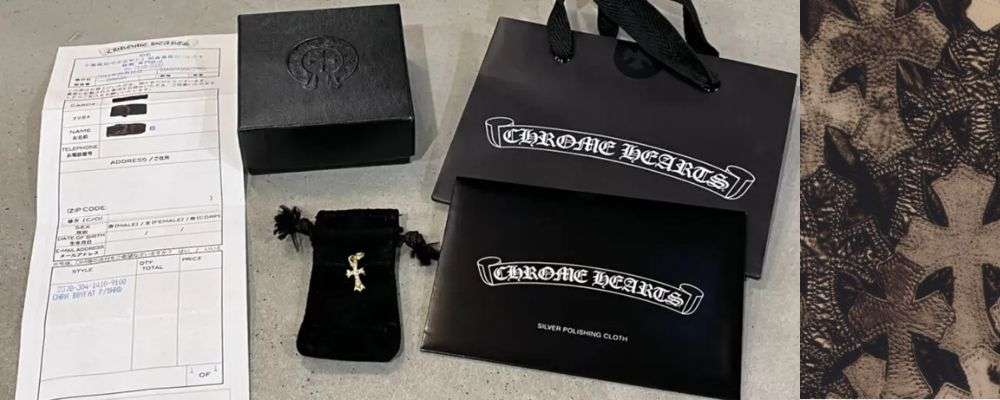 クロムハーツ④付属品の有無を確認する画像