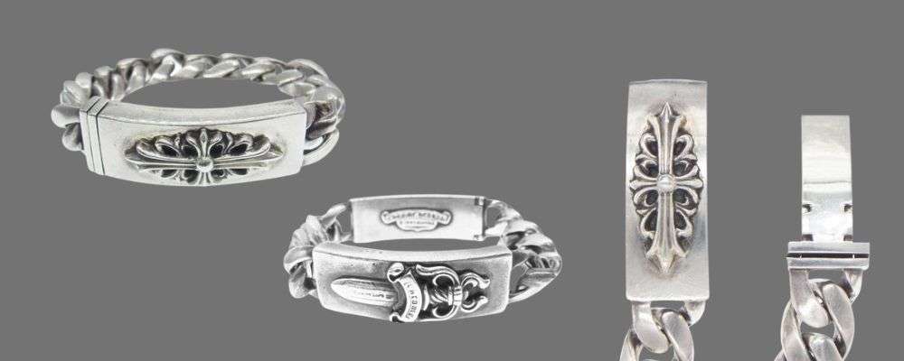 クロムハーツブレスレット｜フローラルクロスIDブレスレットの見分け方画像