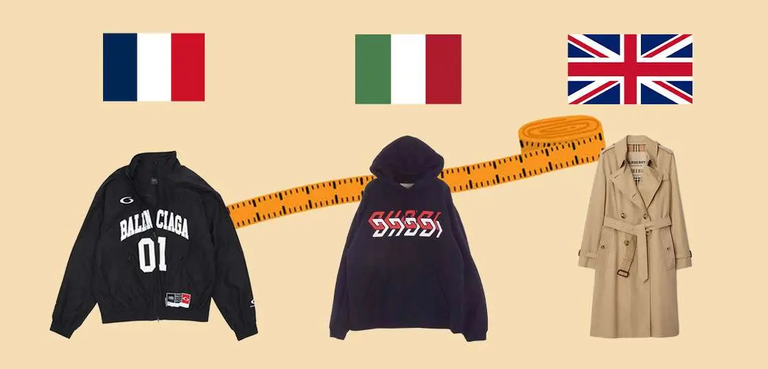 日本サイズ（着用感は日本のL相当）／5/3mm 最新版】イタリア・フランス洋服のサイズ完全ガイド！日本サイズとの