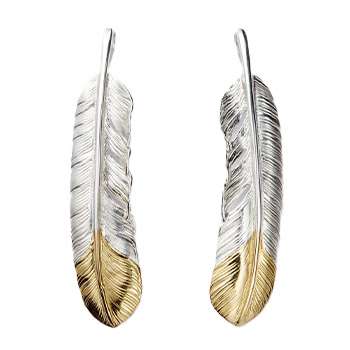 ゴローズ フェザーネックレス 先金フェザー 画像