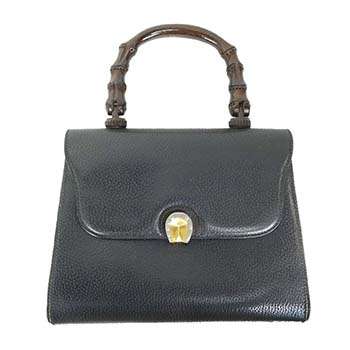 オールドグッチの代表的なデザイン バンブーハンドル｜竹を使った革新的デザイン バンブースクエアハンドバッグ 画像