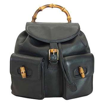 オールドグッチの代表的なデザイン バンブーハンドル｜竹を使った革新的デザイン バンブーリュック 画像