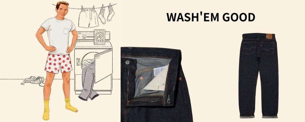 リーバイス洗濯頻度とメンテナンスの基本画像