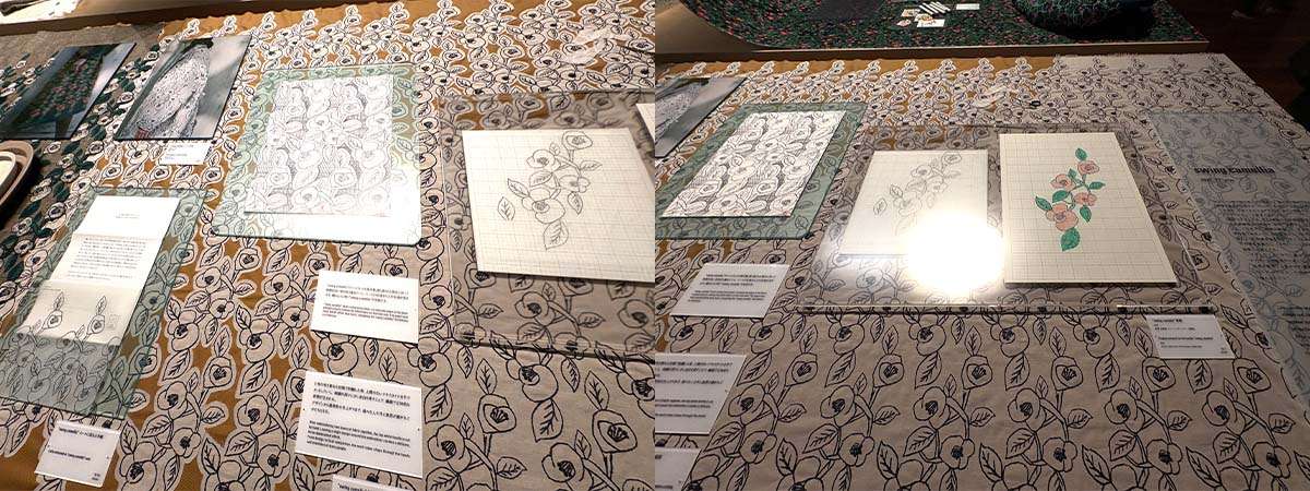 「つぐ ミナペルホネン展」の見どころ ミナペルホネンのデザインが生まれるまでの記録 score swing camellia スウィングカメリア 画像