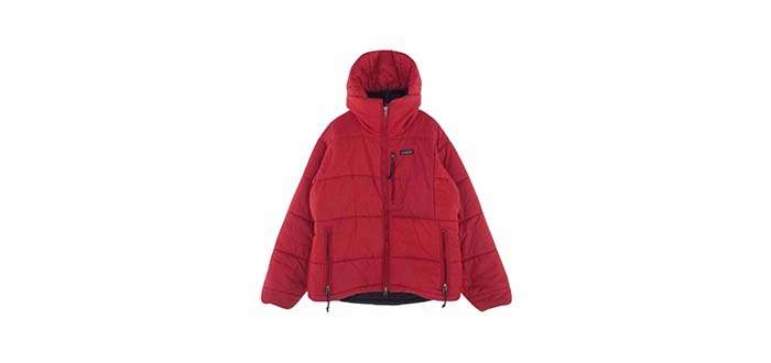 パタゴニアの代表モデル「ダスパーカ」の歴代モデル ダスパーカ 97年製 フェニックスレッド 画像