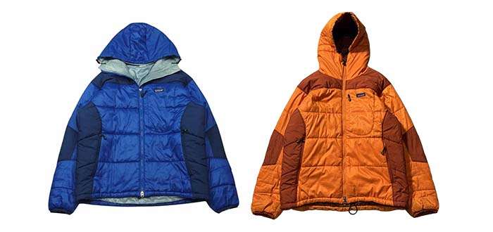 パタゴニアの代表モデル「ダスパーカ」の歴代モデル ダスパーカ 05年製 オーラブルー・マンゴーオレンジ 画像