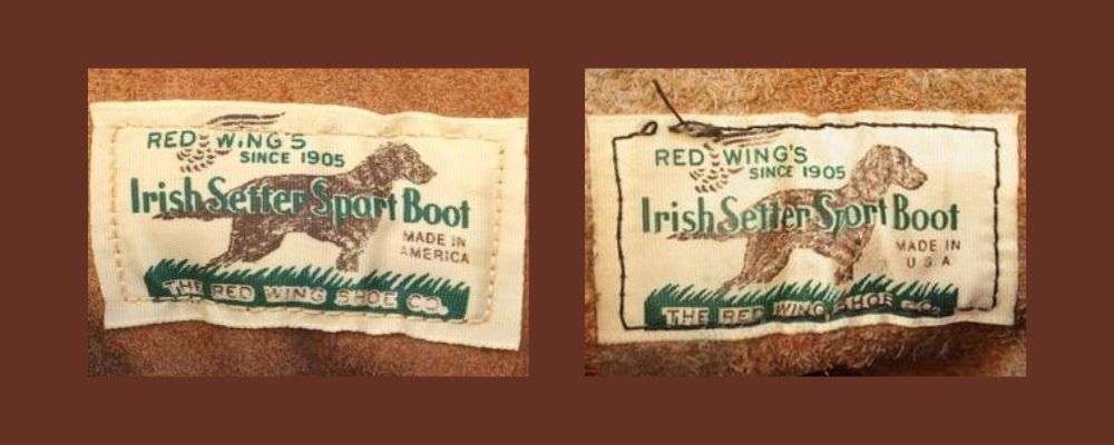 レッドウィング犬タグ【1970年代後期〜80年代】「MADE IN AMERICA」表記タグの時代画像