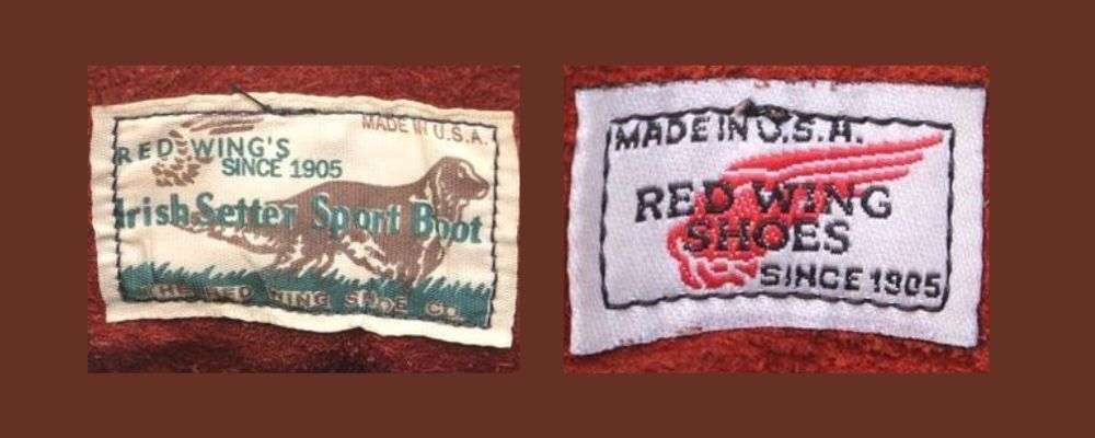 レッドウィング犬タグ【1996年〜2000年頃】四角犬タグ復刻と羽タグへの移行画像