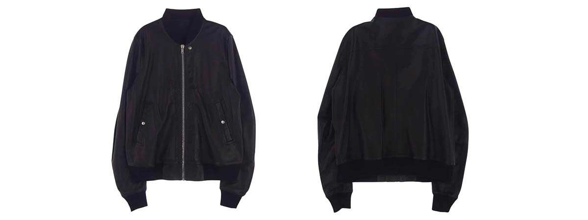 リックオウエンス レザージャケット 無骨さとモードの融合「FLIGHT BOMBER(フライトボンバー)」 画像