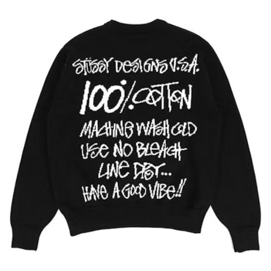 ステューシーの人気アイテム Stussy Care Label Sweater　画像