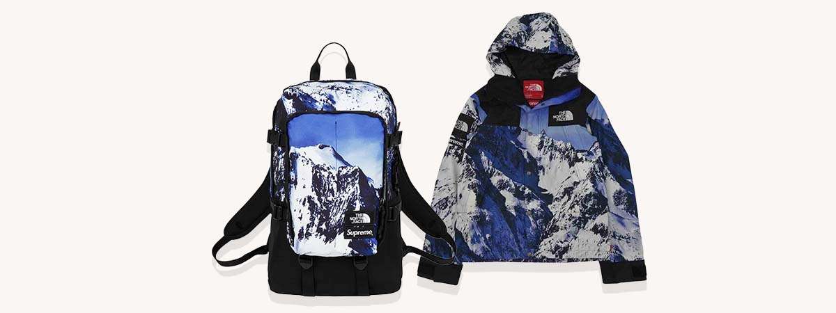 シュプリーム リュック バッグパック 2017FW：Mountain Expedition Backpack（雪山柄） 画像