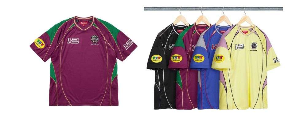 シュプリームPiping Soccer Jersey 22,000円 画像