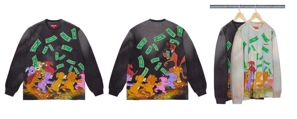 シュプリームAll Dogs Go To Heaven L/S Top 22,000円 画像